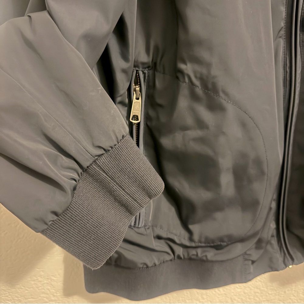 Nordstrom Navy Windbreaker Jacket with Stand-Up Collar - Picture 5 of 15